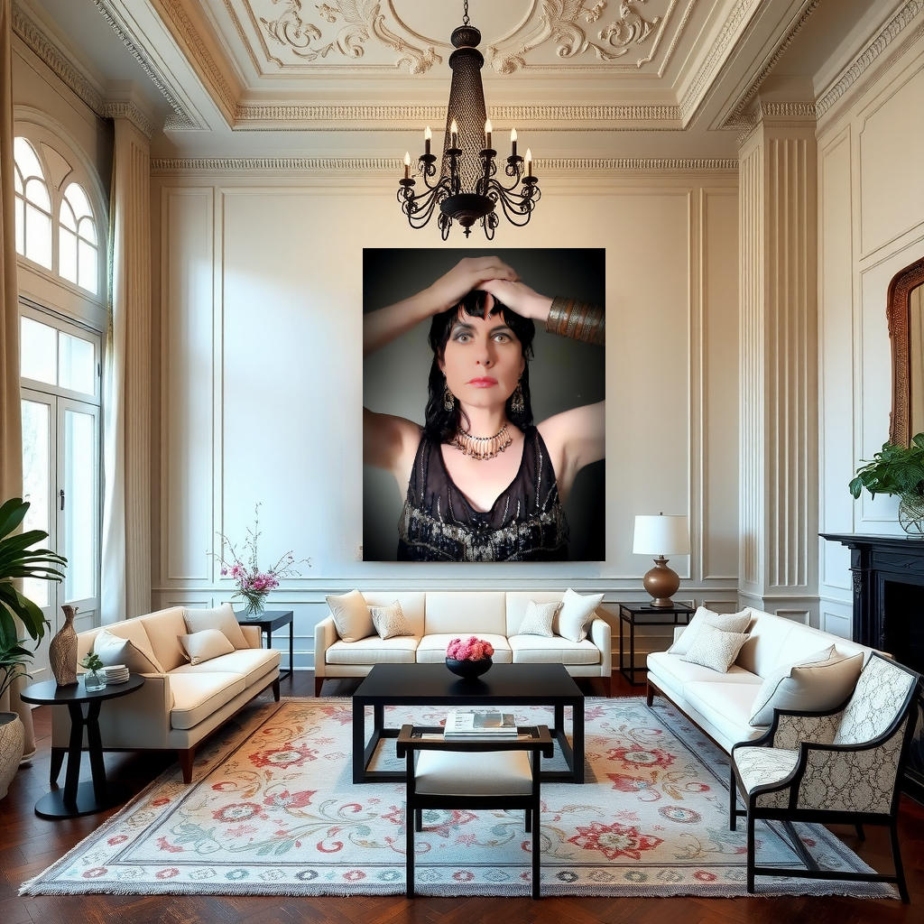 'Cleo' Self-Portrait Framed Poster - Cleopatra Inspired Art on Museum-Quality Paper