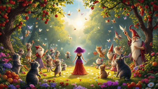 The Mystical Beauty of Cats and Gnomes