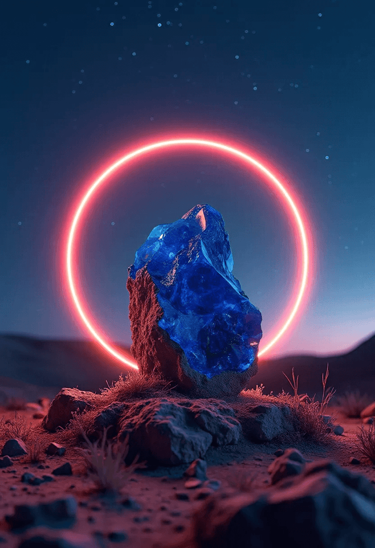 Celestial Crystals: Cosmic Healing, Neon Dreaming