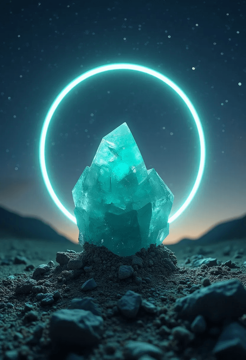 Celestial Crystals: Cosmic Healing, Neon Dreaming