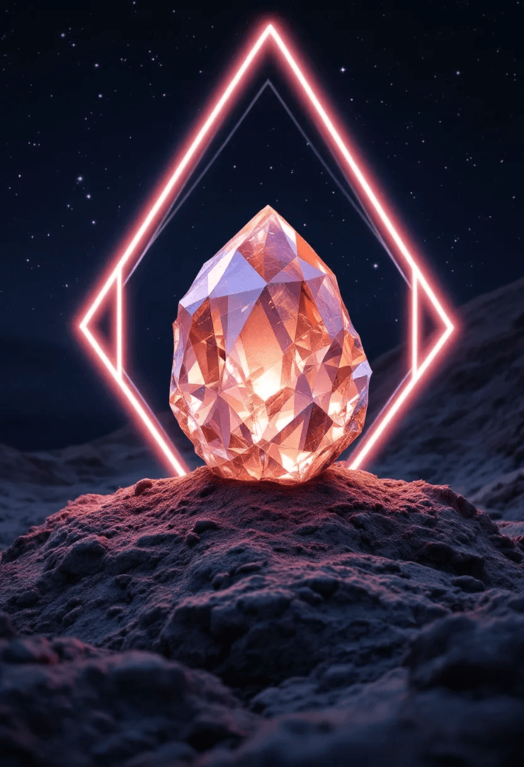 Celestial Crystals: Cosmic Healing, Neon Dreaming