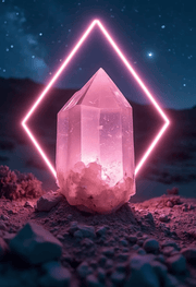 Celestial Crystals: Cosmic Healing, Neon Dreaming