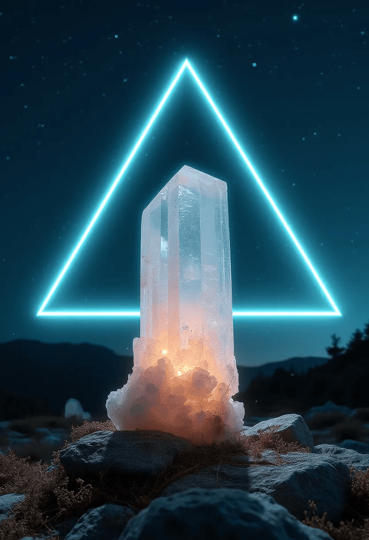 Celestial Crystals: Cosmic Healing, Neon Dreaming