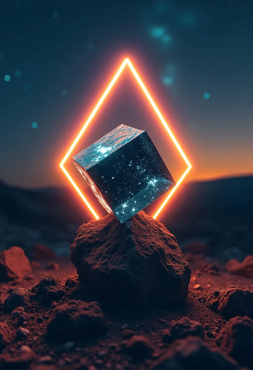 Celestial Crystals: Cosmic Healing, Neon Dreaming
