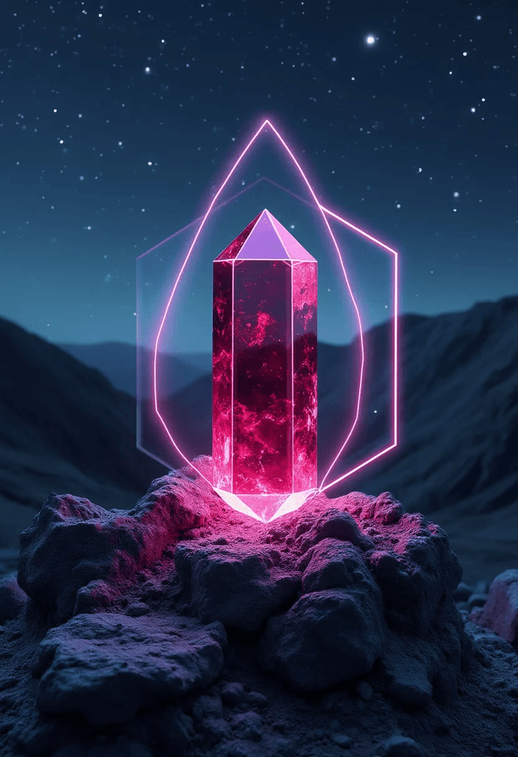 Celestial Crystals: Cosmic Healing, Neon Dreaming