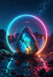 Celestial Crystals: Cosmic Healing, Neon Dreaming