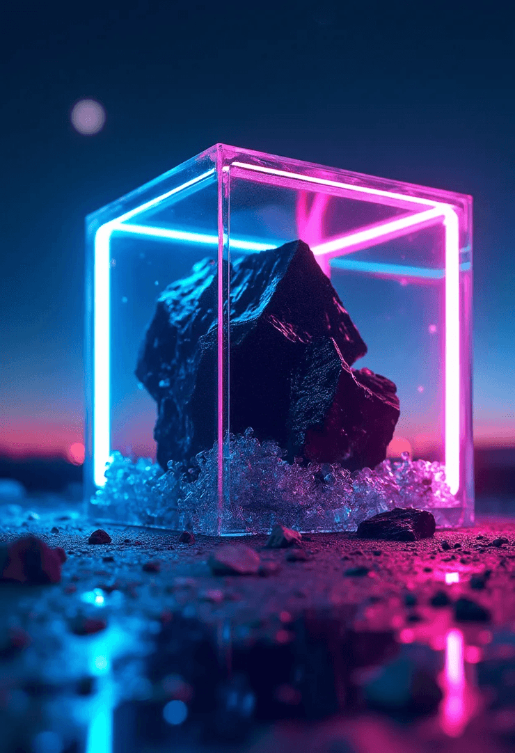 Celestial Crystals: Cosmic Healing, Neon Dreaming
