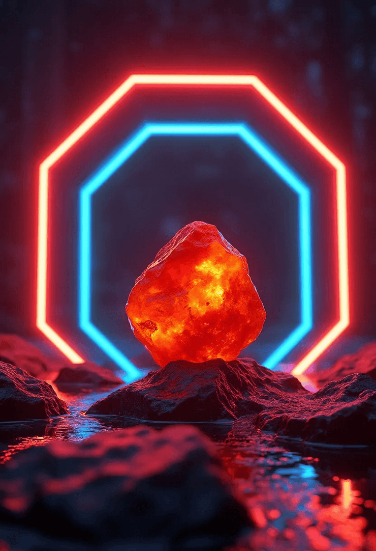 Celestial Crystals: Cosmic Healing, Neon Dreaming