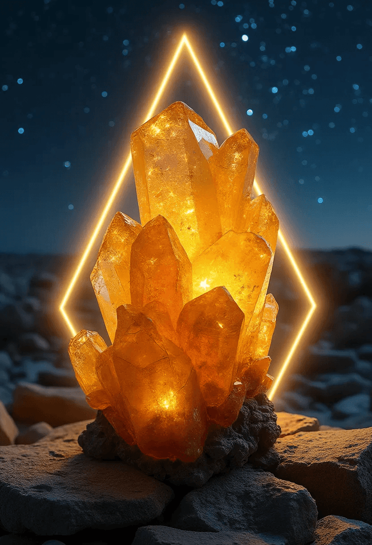 Celestial Crystals: Cosmic Healing, Neon Dreaming