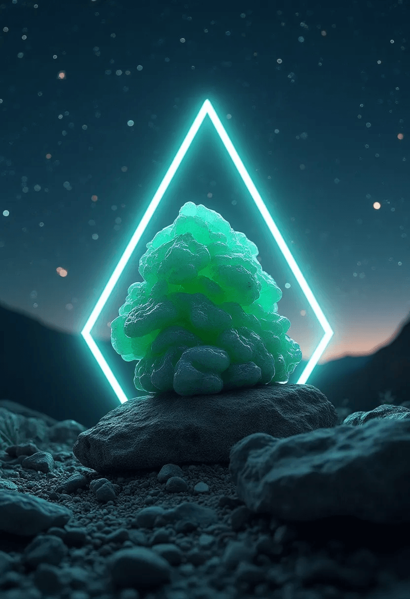 Celestial Crystals: Cosmic Healing, Neon Dreaming
